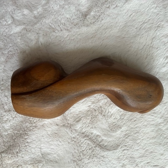 MCM Vintage Wooden Woman Sculpture - Picture 8 of 12